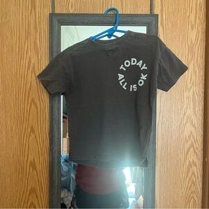 Zara Black Tee with Uplifting Message